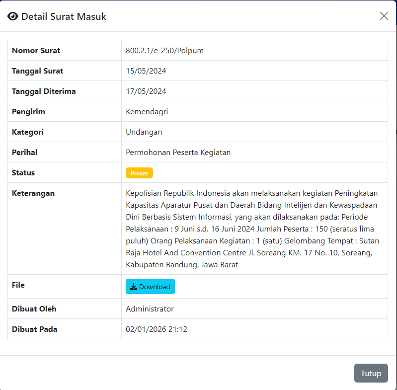 Aplikasi Arsi Surat